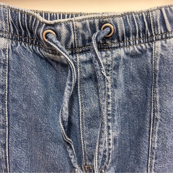 Forever 21 Premium Wide Leg Elastic Waistband Retro Jeans size XL - Picture 4 of 11